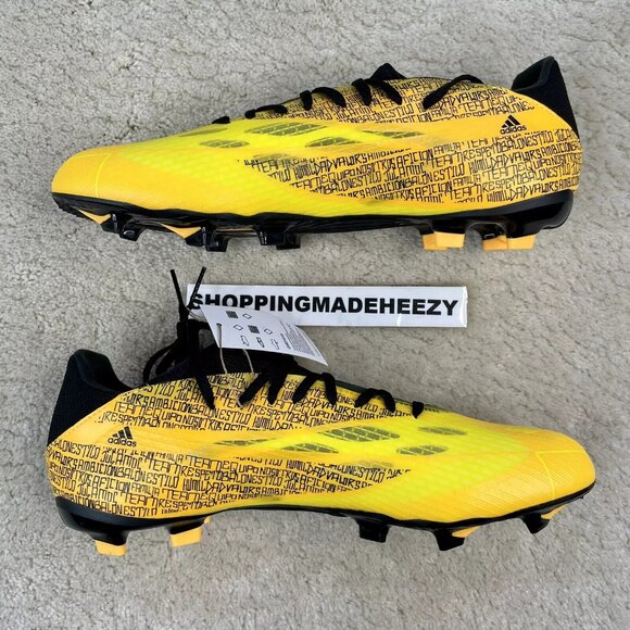 [US 12] adidas x SPEEDFLOW MESSI.3 FG Soccer Futbol Cleats GW7419 Yellow main image 5